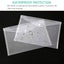 12Pcs A4 Plastic File Bag Translucent Document Storage Pouch With Button Closure Carousel 5