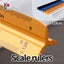30cm Metric Triangular Metal Scale Ruler For Architects Engineers Carousel 3