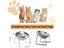 Raised Stainless Steel Cat Food And Water Bowls Carousel 8