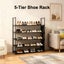 5 Tier Stackable Shoe Rack Storage Cabinet Organiser Shelf Carousel 3