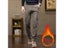 Thermal Fleece Lined Slim Boot Cut Jeans For Men Carousel 4
