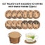 5mm Round Cork Coasters (12pcs) with Stand Carousel 1