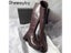 Thick Heel Knee High Boots With Side Zippers For Women Carousel 4