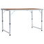 vidaXL Foldable Camping Table Aluminium 120x60 cm Carousel 1