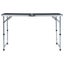 vidaXL Foldable Camping Table Grey Aluminium 120x60 cm Carousel 3
