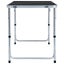 vidaXL Foldable Camping Table Grey Aluminium 120x60 cm Carousel 4