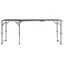 vidaXL Foldable Camping Table Grey Aluminium 180x60 cm Carousel 3