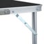 vidaXL Foldable Camping Table Grey Aluminium 180x60 cm Carousel 7