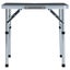 vidaXL Folding Camping Table Grey Aluminium 60x45 cm Carousel 2