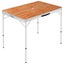 vidaXL Folding Camping Table with 2 Benches Aluminium Brown Carousel 2