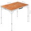 vidaXL Folding Camping Table with 2 Benches Aluminium Brown Carousel 7