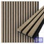 Acoustic Slat Wall Panels 2.88m² Walnut 2x Panels - W 600mm x H 2400mm Carousel 1