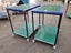 2x Mobile Shelf Trollies Carousel 1