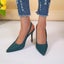 Hod Health & Home Pointed Toe Buckle Sandals Stiletto High Heels Shoes For Women Carousel 5