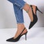 Hod Health & Home Pointed Toe Buckle Sandals Stiletto High Heels Shoes For Women Carousel 6