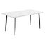 Levede Steel Dining Table 4-6 Seater 150Cm White Carousel 1