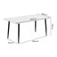 Levede Steel Dining Table 4-6 Seater 150Cm White Carousel 2