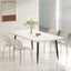 Levede Steel Dining Table 4-6 Seater 150Cm White Carousel 7