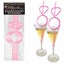Little Genie Glitterati Diamond Ring Straws Set Hens Party Novelty Of 8 Carousel 1