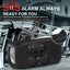 Hand Crank Emergency Radio, Portable Radio Solar Powerd AM FM WB NOAA Weather Carousel 9