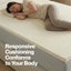 Dreamz Latex Mattress Topper King Natural 7 Zone Bedding Removable Cover 5cm Carousel 3