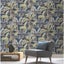 Wallpaper. Tropical Leaves - Navy. #485288 Lot 002. PTW. Carousel 5