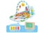 Multifunctional Infant Crawling Play Mat Educational Game Rug Carousel 7