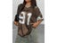 Women's V-Neck Patchwork Football Jersey T-Shirt Carousel 3