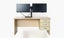MDF Wood Student 3 Drawers Desktop Table-Good Condition Carousel 1
