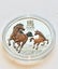 2026 2 oz Lunar Series III - Year of the Horse .9999 Silver Coloured BU Coin Carousel 1