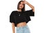 Women Cotton Crop Top For Dance Yoga Fitness Workout Carousel 3