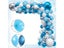 126PCS Snowflake Balloon Wreath Kit For Winter Party Decor Carousel 6