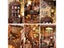DIY 3D Wooden Puzzle Bookend Book Nook Kit For Room Decor Carousel 4