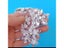 3D Crystal Rhinestones Lace Applique Patches For Wedding Dress Carousel 3