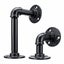2pcs Steampunk Iron Pipe Scaffold Board Shelf Brackets Holder Carousel 2