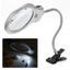 New 2.5 x 90MM 5 x 22MM 2 LED Lighted Table Top Desk Magnifier Magnifying Glass Carousel 3