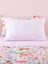 Scribble Stripe Fitted Sheet Set by Squiggles - Single - Pink Carousel 1