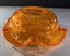 Japanese Bullicante MCM Art Glass Bowl Tangerine 1950s Carousel 8