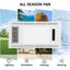 NEW Sleek 3 in 1 PTC Ceramic Heater Lights Warm Air Bathroom Ceiling Exhaust Fan Carousel 6