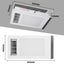 NEW 3 in 1 Exhaust Fan PTC Ceramic Heater LED Warm Air Bathroom Ceiling Fixture Carousel 4