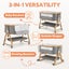 PlayPals 3-in-1 Baby Cot Crib Bed Bassinet Bedside Sleeper Portable Foldable Carousel 2