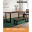 Oikiture 4X Coffee Dining Table Legs Bench Box DIY Steel Metal Industrial 40CM Carousel 3