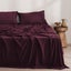 Dreamaker Superfine Washed Microfibre Sheet Set Cherry King Single Bed Carousel 1