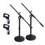 Artist MS023+44 2 Pack Small Black Boom Mic Stand & Mic Clips Carousel 1