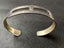 Sterling Silver & Gold Accent Cuff Bracelet – 18.65g – Hallmarked 925 - Lot F700 Carousel 2