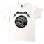 Metallica T Shirt Black Album Poster Band Logo new Official Unisex White Carousel 1