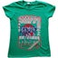 KISS T Shirt Destroyer Tour 78 Band Logo new Official Womens Skinny Fit Green Carousel 1
