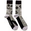 CBGB Socks Omfug Logos new Official Unisex Grey Ankle (UK SIZE 7 - 11) Carousel 3