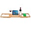 Bamboo Bathtub Caddy Tray - Extending Adjustable | 75-105cm Carousel 2