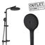 SOILED PACKAGE - SPLASH PLUS COLUMN SHOWER W/INTEGRATED SHOWER MIXER - BLACK Carousel 1